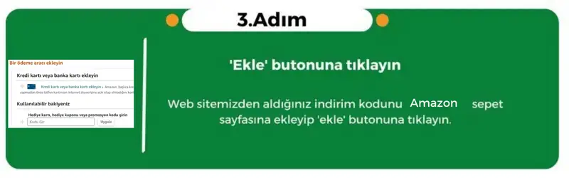 Amazon indirim kodu nasıl kullanılır?